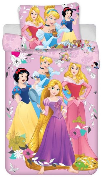 Jerry Fabrics Bettwäsche Princess Set Disney – Baumwolle 140x200 + 50x70 cm, Baumwolle