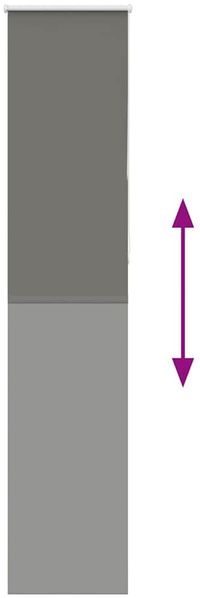 vidaXL Verdunkelungsrollo Grau 55x230 cm Stoffbreite 50,7 cm Polyester 4011197 Bild 4