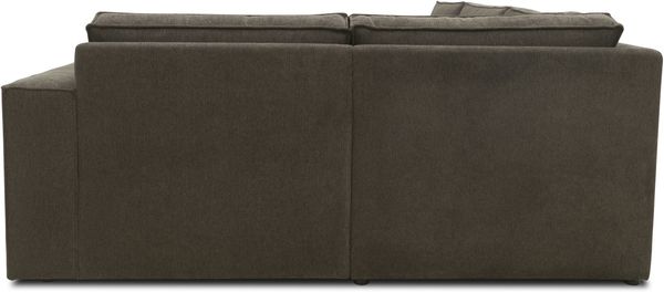 DOMO. collection Ecksofa 100017, Couch in L-Form mit Rückenkissen und Armlehnen, Sofa, Polsterecke, Eckcouch, Polsterganitur 217 x 197 x 84 cm (BxTxH), schlamm Bild 7