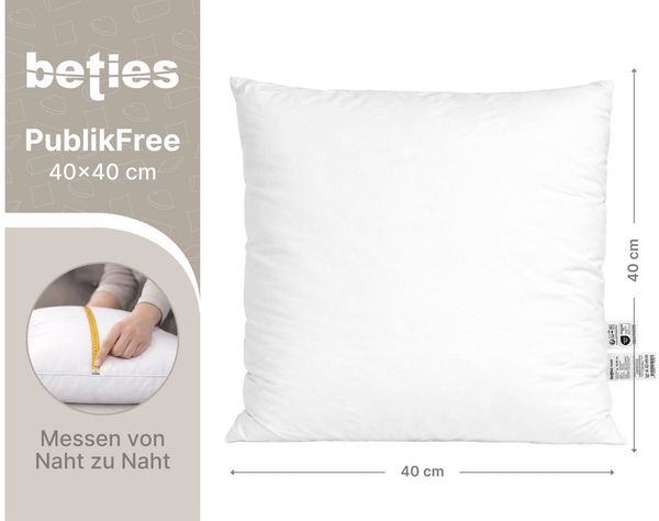 beties Sofakissen PublikFree, (2 St, 2 Stück), Kopfkissen 2er-Set ca. 40x40 cm Kissen weich Bild 2