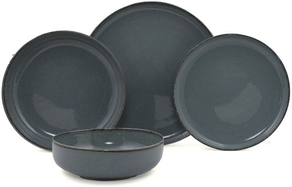 Hermia Concept Geschirr-Set Kütahya Porselen (16-tlg), 4 Personen, Porzellan, 4 Unterteller, 4 Speiseteller, 4 Dessertteller,4 Schalen Bild 4