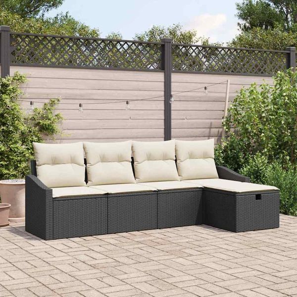 vidaXL Sofa Set mit Kissen 6 pcs Poly-Rattan 3360588