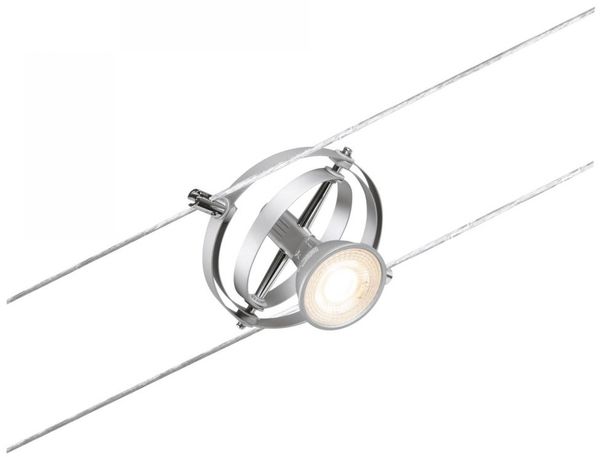Paulmann No. 94437 Seilsystem Cardan Spot Chrom matt ohne Leuchtmittel DC