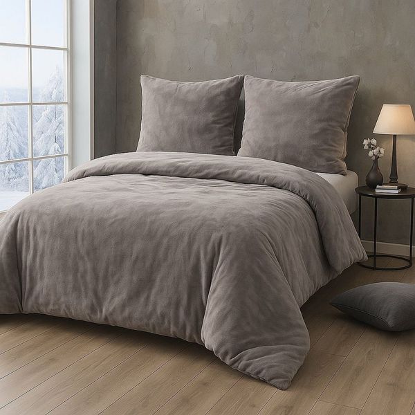 Malika Bettwäsche 200x200 + 2x 80x80 cm Cashmere Touch Bettwäsche, atmungsaktiv, Mikrofaser, 3 teilig, Für Allergiker geeignet, pflegeleicht, angenehm weicher Stoff