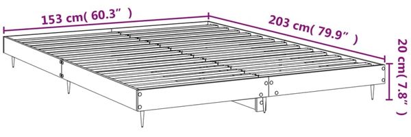 vidaXL Bettgestell Weiß 150x200 cm Holzwerkstoff 832237 Bild 10