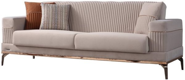 Villa Möbel Sofa Cusco, Hand Made Qualtiy, Schlaffunktion durch aufklappbare Sitzfläche