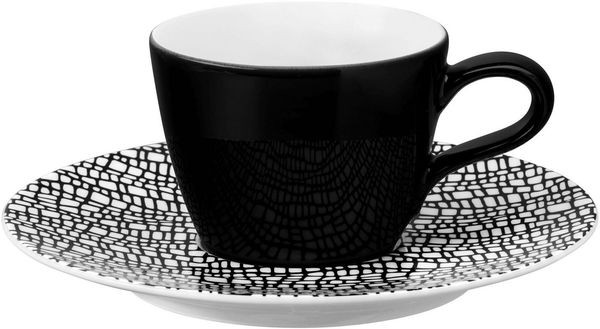 Geschirr-Serie Life Fashion bunt - Espressotasse Life Fashion glamorous black