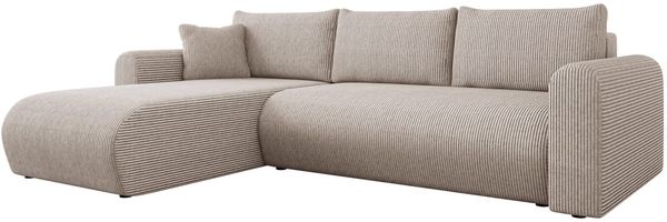 Ecksofa Eliwo Cord (Farbe: Poso 03)
