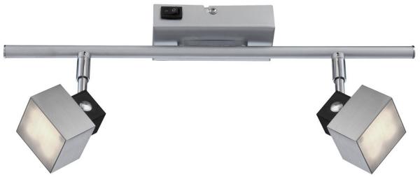 LED Wandleuchte, 2 Flammig, Chrom, beweglich, L 40 cm