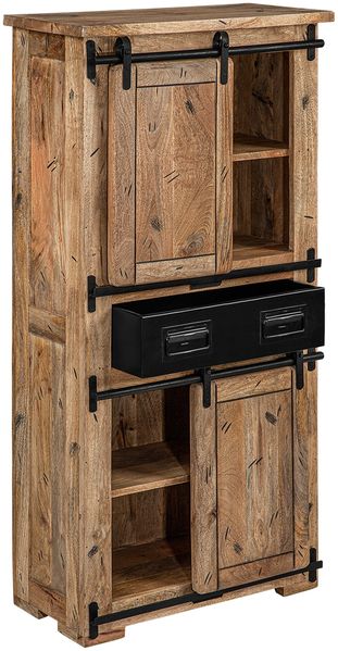 Dickenson Badschrank braun Mangoholz 68cm x 137cm x 32cm