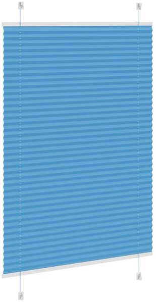 vidaXL Plissee Blau 95x150 cm Stoffbreite 94,4 cm Polyester 4015193 Bild 4
