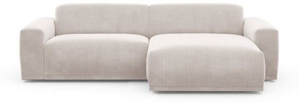 TRENDMANUFAKTUR Ecksofa Braga, mit hochwertigem Kaltschaum, L-Form, in Cord erhältlich, 2 Teile, modernes Sofa, Couch mit hohem Sitzkomfort, 255/72/160 cm (B/H/T) Bild 4