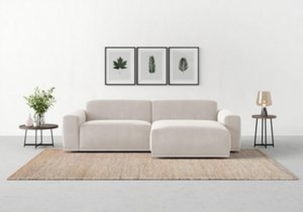 TRENDMANUFAKTUR Ecksofa Braga, mit hochwertigem Kaltschaum, L-Form, in Cord erhältlich, 2 Teile, modernes Sofa, Couch mit hohem Sitzkomfort, 255/72/160 cm (B/H/T) Bild 6
