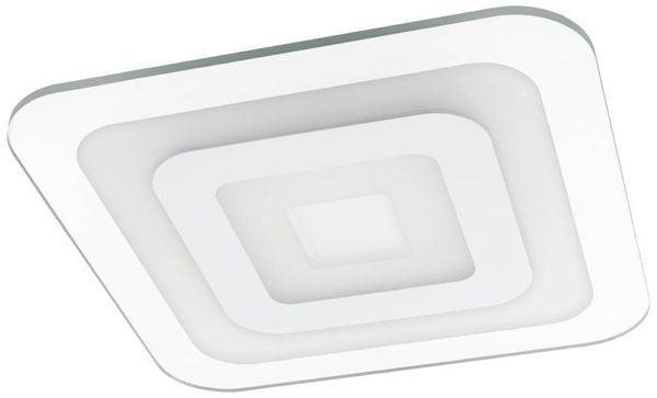 Eglo 97086 LED Deckenleuchte REDUCTA 1 Lichtfarbe einstellbar 48x48 cm in klar, satiniert