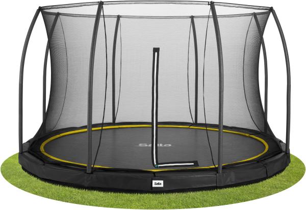 Salta 'Comfort Edition Ground' Rundes Bodentrampolin mit Netz, schwarz, 396 cm