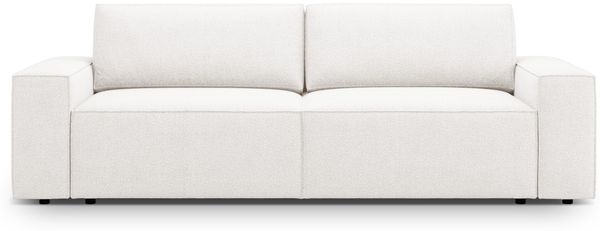 Micadoni Schlafsofa Jodie 3-Sitzer Boucle Weiß