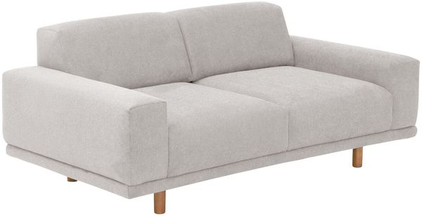 Sofa 2-Sitzer Kattryna Flachgewebe silber