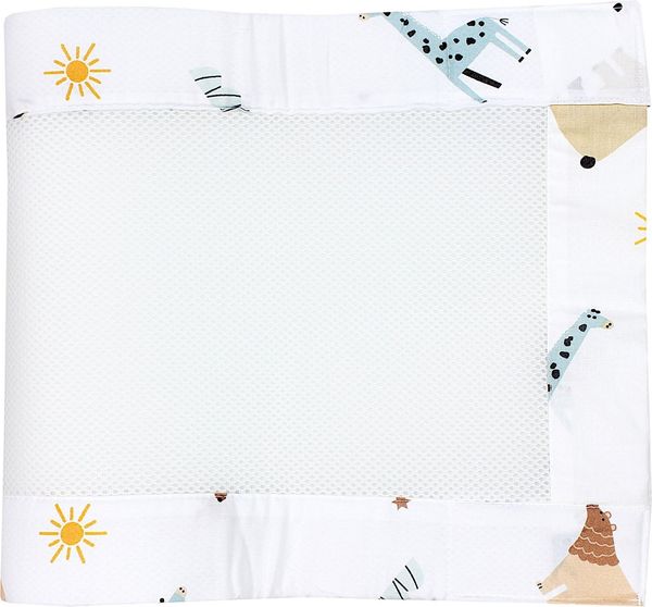 TupTam Bettnestchen TupTam Gitterstäbe Schutz Netz Babybett Nestchen 3D Mesh 2 Pack