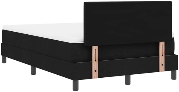 vidaXL Boxspringbett mit Matratze Schwarz 120 x 200 cm Stoff 3342200 Bild 9