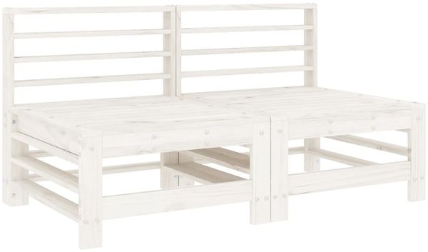 vidaXL 7-tlg. Garten-Lounge-Set Weiß Massivholz Kiefer 3186439 Bild 3