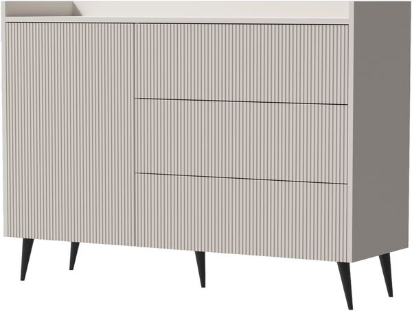 AX LIVING Kommode mit Schubladen Acaddo – 126 cm Breite, Kaschmir