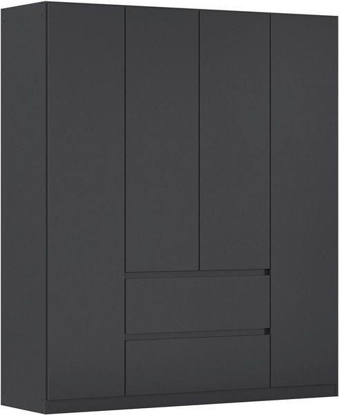 rauch Drehtürenschrank Schrank Garderobe MAINZ Breiten 91/136/181/226/271/315/360, Höhe 210cm (3 verschiedene Ausstattungen BASIC/CLASSIC/PREMIUM (inkl. SOFT-CLOSE) grifflose Front, Außentüren mit Push-to-Open Funktion MADE IN GERMANY