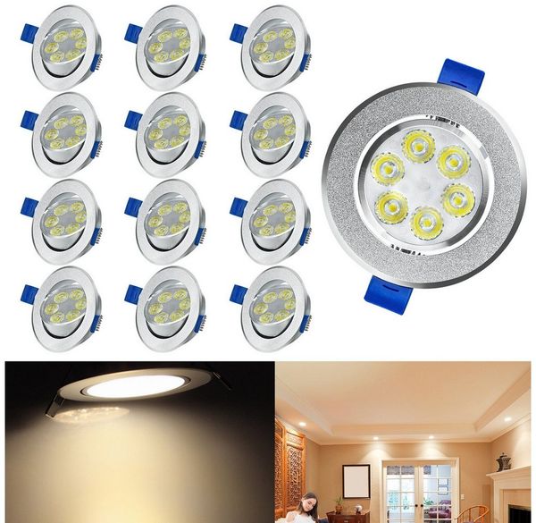 FIVMEN Strahler 20 Stück 3W LED-Einbaustrahler, Schwenkbar Rund Fluter