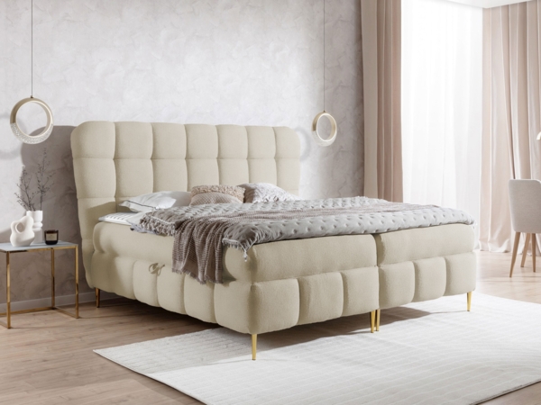 Boxspringbett Linelo (Farbe: Freya 210.03, Größe: 140 x 200)