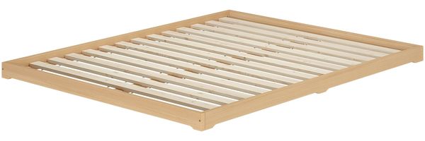 Niederflurbett Bodenbett Studentenbett Teenagerbett 200x200 Buche Massivholz V-60.66-20Rollrost und Matratze inkl. Bild 3