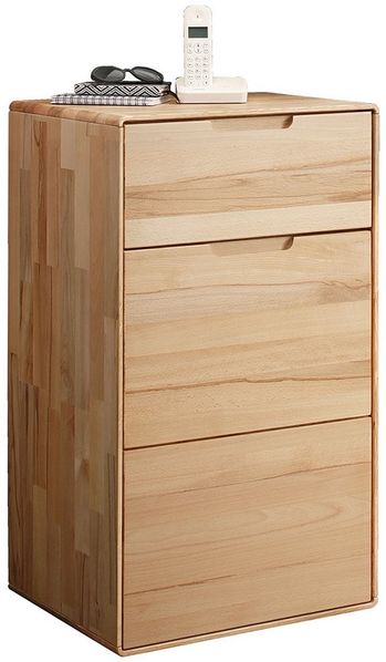 Lomadox Kommode KALAMANTA-69, Massivholz Sideboard Schrank Aufbewahrungsschrank modern in Buche