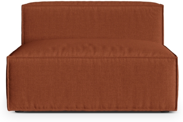 Micadoni Modul Nuria 2-Sitzer Strukturierter Stoff Ziegel