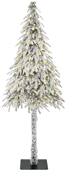 vidaXL Weihnachtsbaum mit 300 LEDs Weiß 180 cm PE und Stahl 3396225 Bild 2