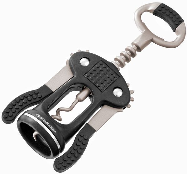 Fackelmann Hebekorkenzieher mit Flaschenöffner 17 cm