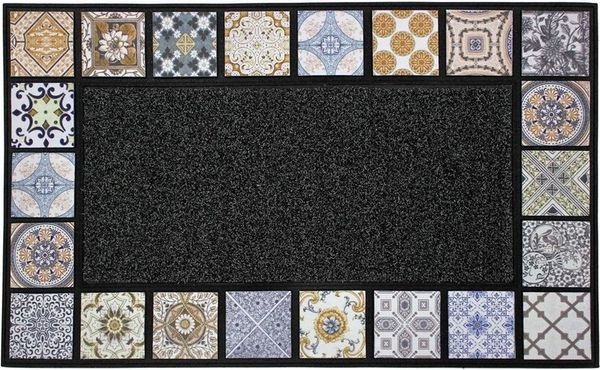 Douceur d'intérieur Fußmatte Fußmatte, spanische Mosaik, 45 x 75 cm, Höhe: 5 mm