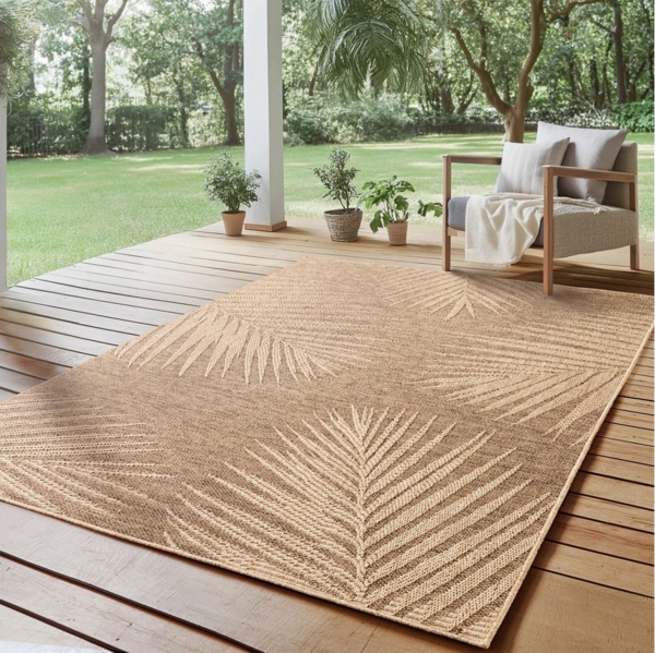 SIMPEX24 Outdoorteppich Boho Design, Läufer, Höhe: 5 mm, Outdoor Teppich Wetterfest Modern Wohnzimmer Küchen Terrasse Balkon