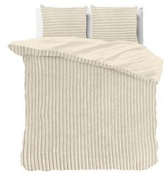 Sitheim-Europe Bettwäsche RIPPE Bettwäsche-Set Bettbezug & Kissenbezüge, Teddy, 3 teilig, Warm und Kuschlig Knitter- und bügelfrei Bild 6