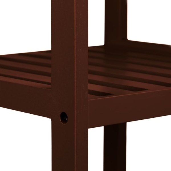 Relaxdays Badregal mit 4 Ablagen, Bambus braun, 34,5 x 33 x 110 cm Bild 5