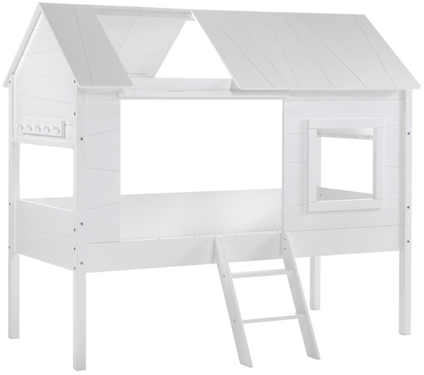 Baumhaus Bett Kanika 209x137x185 Spielbett MDF Weiß