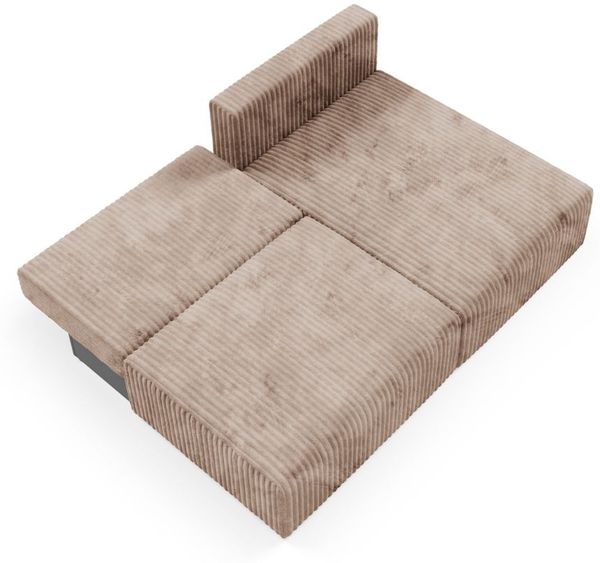 Ecksofa mit Schlaffunktion NATALIA XS in Stoff Tilia Beige Ottomane Rechts Bild 5