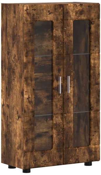 vidaXL Sideboard Geräucherte Eiche 55,5 x 29 x 103 cm Holzwerkstoff 880256