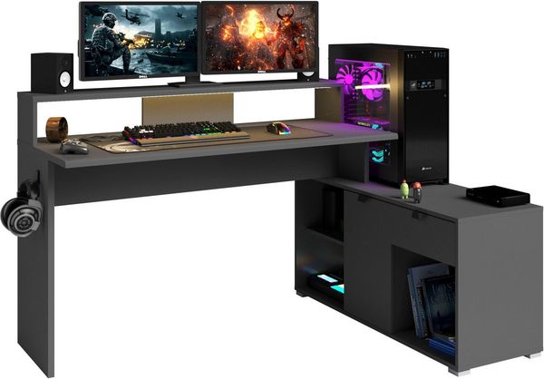 Parisot Gamingtisch Work 11 (Set, 2-St, Ecklösung möglich)