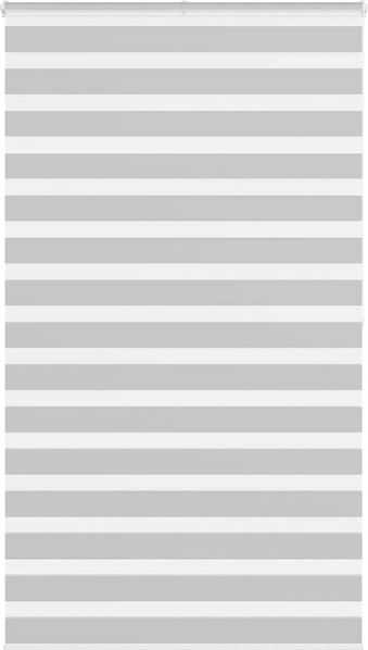 vidaXL Doppelrollo Hellgrau 130x200 cm Stoffbreite 125,9 cm Polyester 4014475