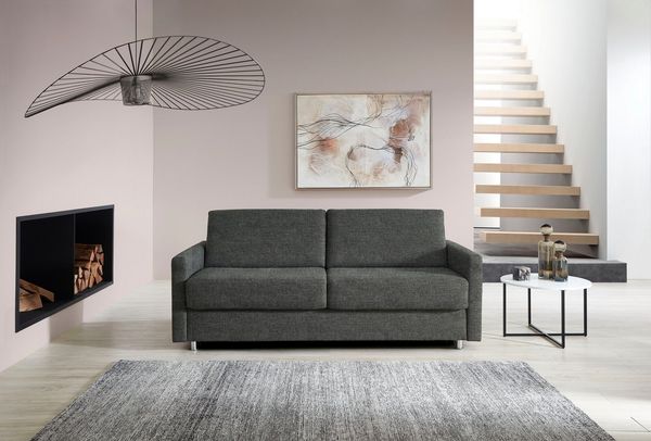 Bali Schlafsofa JUNARA, Dauerschläfer mit zweigeteiltem Lattenrost, 160er u. 180er Breite, 2 Matratzenvarianten