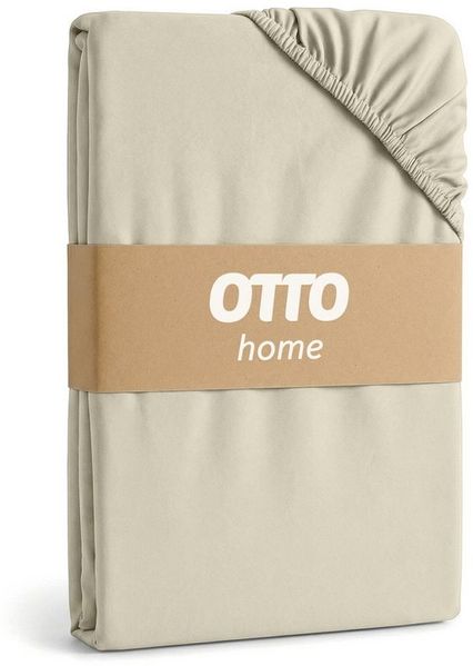 OTTO home Spannbettlaken BLACKBERRY in BASIC und PREMIUM Qualität, 100% Baumwolle, Jersey (160 g/m), Gummizug: rundum, (1 Stück), für hohe Matratzen bis 28 cm, Bettlaken, Spannbetttuch, pflegeleicht