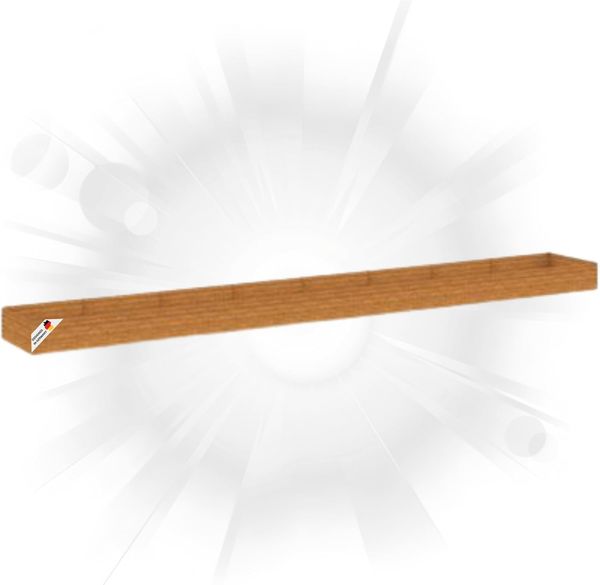 Hochbeet aus Cortenstahl AKSEL unten offen Hochbeet Metall Pflanzenbeet Metall Gartenbeet Blumenbeet Beet hoch Frühbeet für Garten Gemüsebeet, 770x100x36cm