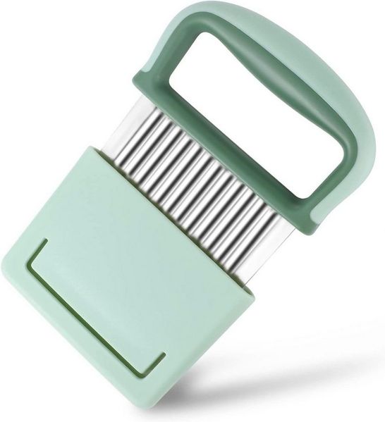 Diwzbyn Pommesschneider Edelstahl, Wellenmesser mit rutschfestem Griff, Wellenschneider, für Kartoffeln, Gemüse & Obst, robust & langlebig
