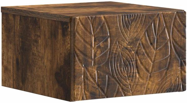 vidaXL Wandmontierter Beistelltisch 2 pcs Geräucherte Eiche 898776 Bild 2