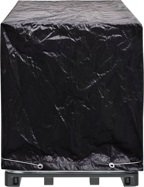 vidaXL Abdeckung mit 8 Ösen für IBC-Tank, Polyethylen schwarz, 100 x 116 x 120 cm Bild 4