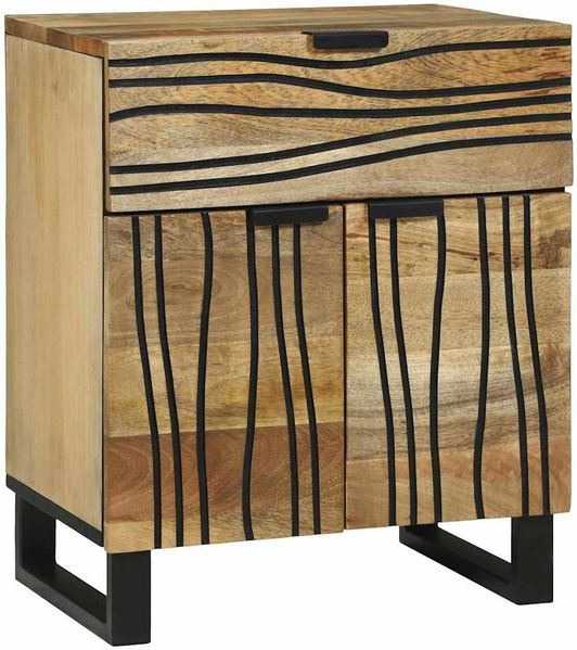 vidaXL Nachttisch Natur 50 x 33 x 60 cm Holzwerkstoff 4017947