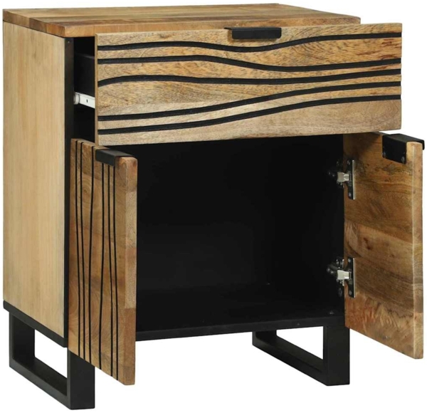 vidaXL Nachttisch Braun 50 x 33 x 60 cm Massivholz Akazie 4017947